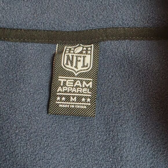 New England Patriots NFL Fleece Vest size Men's M, Navy, Like New - Picture 4 of 6